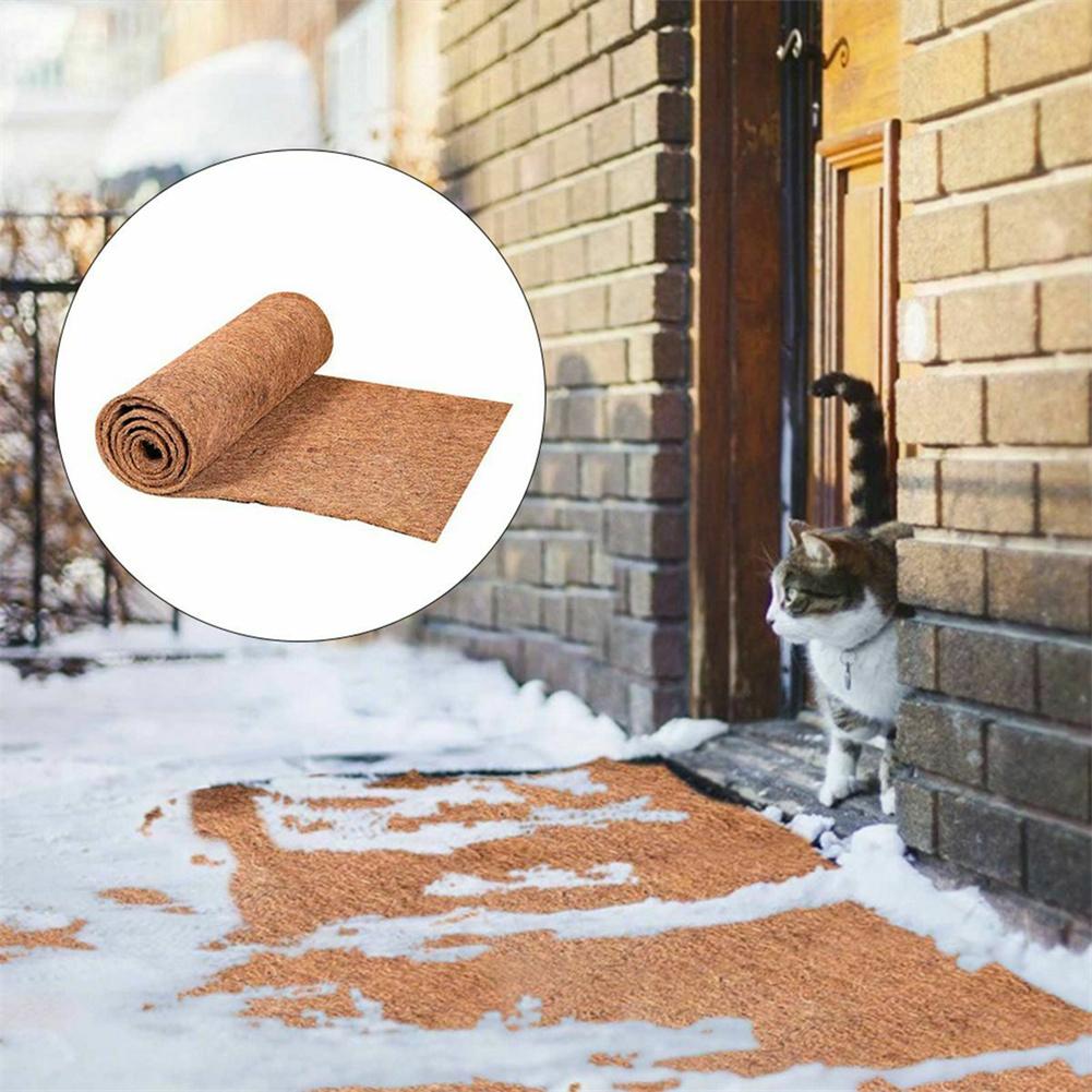 Коврик из кокосовой пальмы для использования с подвесными корзинами, вазами, террариумами, напольный коврик, разрезаемый, натуральный лист кокосовой подложки 20/25x100 см