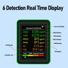 Детектор качества воздуха CO2 TVOC HCHO PM2.5 PM10 Портативный тестер воздуха Цветной ЖК-дисплей Цифровой дисплей Детектор качества воздуха