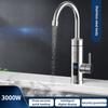 Бытовой кухонный электрический кран из нержавеющей стали 3000 Вт Интеллектуальный цифровой дисплей Водонагреватель мгновенного нагрева