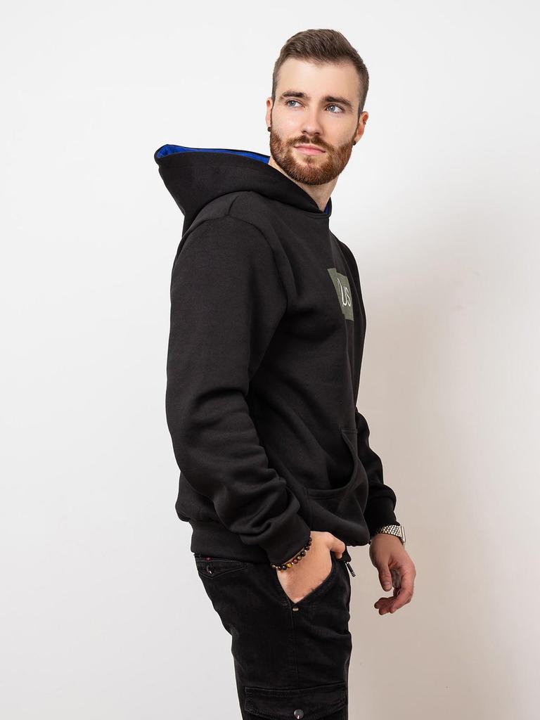 Трикотажное теплое худи  с принтом ISSA Plus