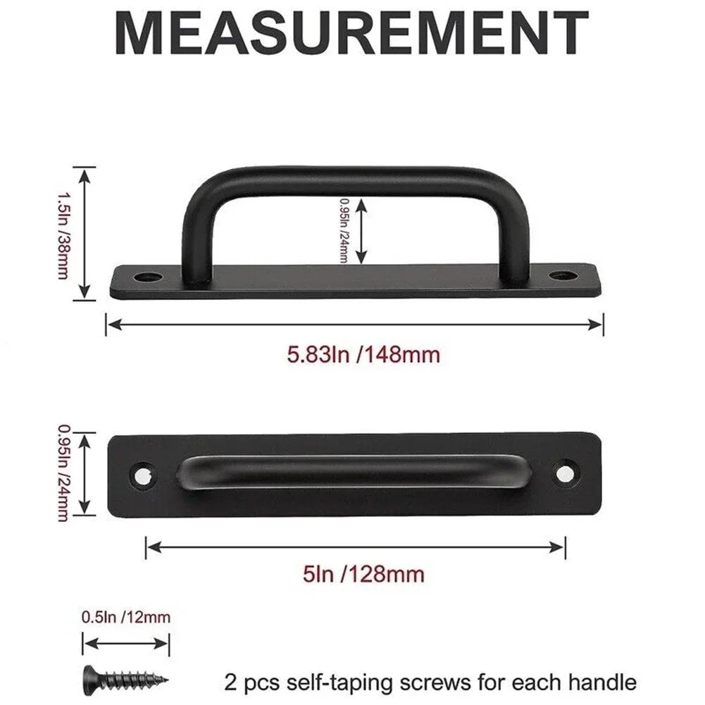 2Pcs Sliding Door Pull Handles Aluminium Alloy Pull Gate Shed Handles Door Window Cabinet Drawer Handles Furniture Hardware