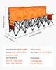 Portable Folding Bench, 6 Seat Foldable Soccer Bench with Side Pockets and Carrying Bag, Lightweight Sideline Seating with Back Rest for Football,