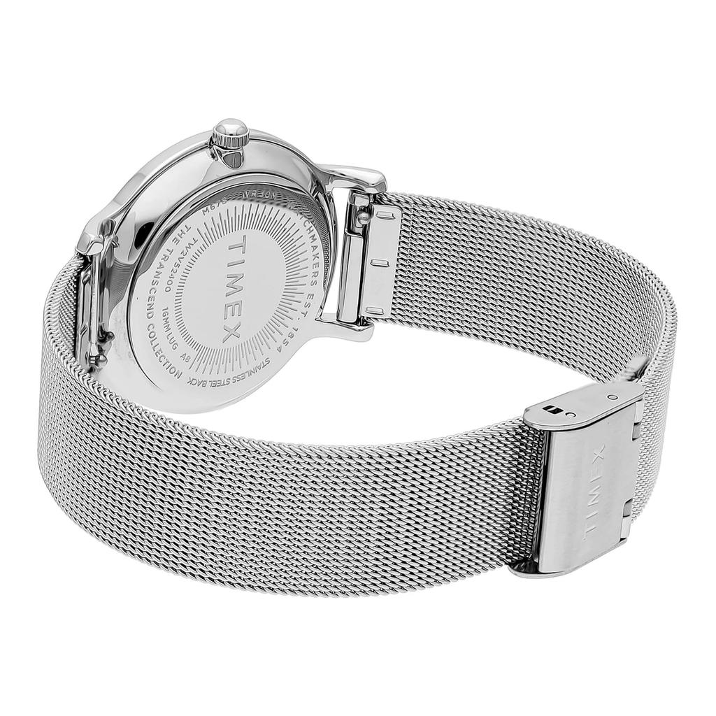 Watch Timex TRANSCEND Silver Dial Brass Mineral Glass Quartz Japanese Movement 34MM America Watch TW2V52400 [TIMEX] Women's [Item]