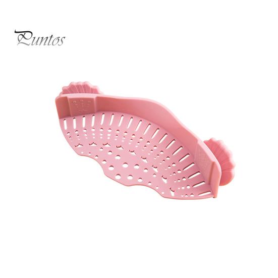 Силиконовый фильтр для кастрюль, регулируемый зажим для сушки кастрюль, мисок, мелкоячеистый кухонный фильтр, ручной инструмент для мытья фруктов, пасты, овощей, лапши