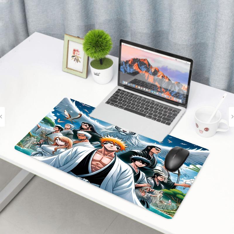 BLEACH Print Mouse Pad, Anti‑Slip Desktop keyboard Mat, for PC Laptop Gaming Working Daily Use, Cool Festival Surprise Gift