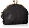 Genuine Leather Shoulder Bag Shoulder Clasp Cowhide Made In Japan Black [Laissez-faire] Q's Women's