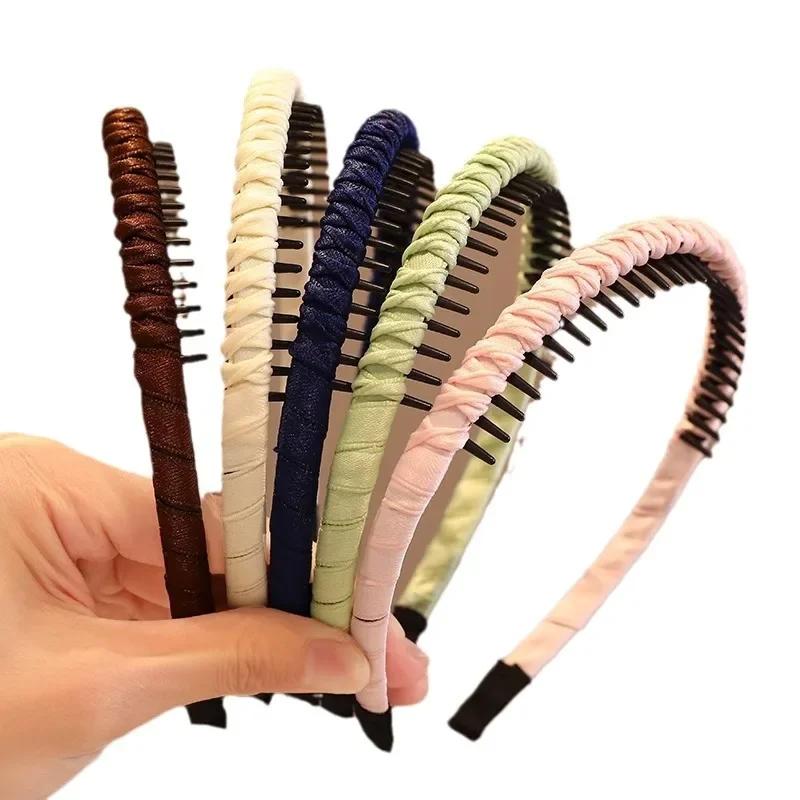 Заколка для волос для девочек, модная тканевая повязка на голову, простая детская повязка на голову для девочек, симпатичные акриловые аксессуары для волос