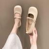Evening Breeze Gentle Soft Sole Mary Jane Single Shoes  Summer New Retro Shallow Mouth Versatile Lazy Bean Shoes