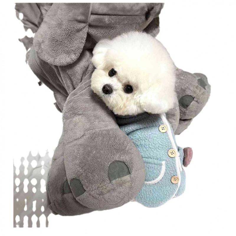 Winter Fleece Dog Vest With Scarf Small Clothes Schnauzer