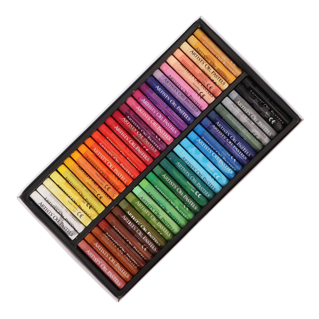 Набор масляной пастели 48 цветов, мягкая, безопасная, легко поддающаяся раскрашиванию, пастель для профессиональных художников