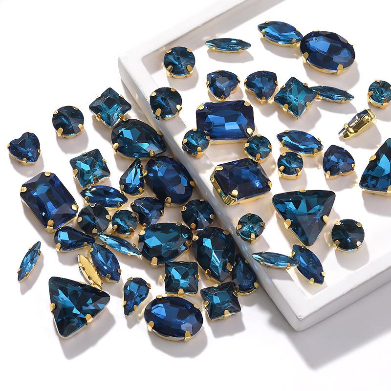 Пришитые вручную смешанные хрустальные стразы-когти для свадебного платья и аксессуаров для браслета