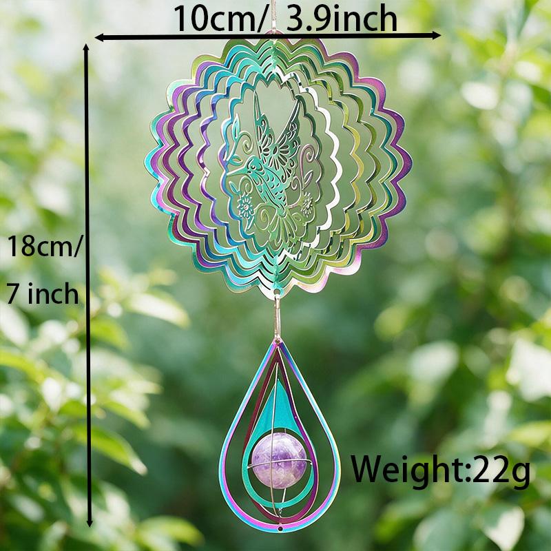Angel Halo Rotating Water Drop Tail Crystal Stone Sun Catcher Hanging Pendant Prism Rainbow Maker Window Decor