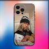 Чехол для телефона Rapper R-Rich Amiri для iPhone 16,15,14,13,12,11,Pro,X,XS,Max,XR,Plus,Mini Мягкий черный чехол