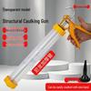 Hand-Pressed Transparent Structure Adhesive Caulking Gun, Labor-Saving Design for Household Filling and Soft Adhesive Applications