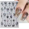 Nail Stickers Butterfly Heart Design Adhesive Slider Decals Nail Art Stickers Manicure Decorations