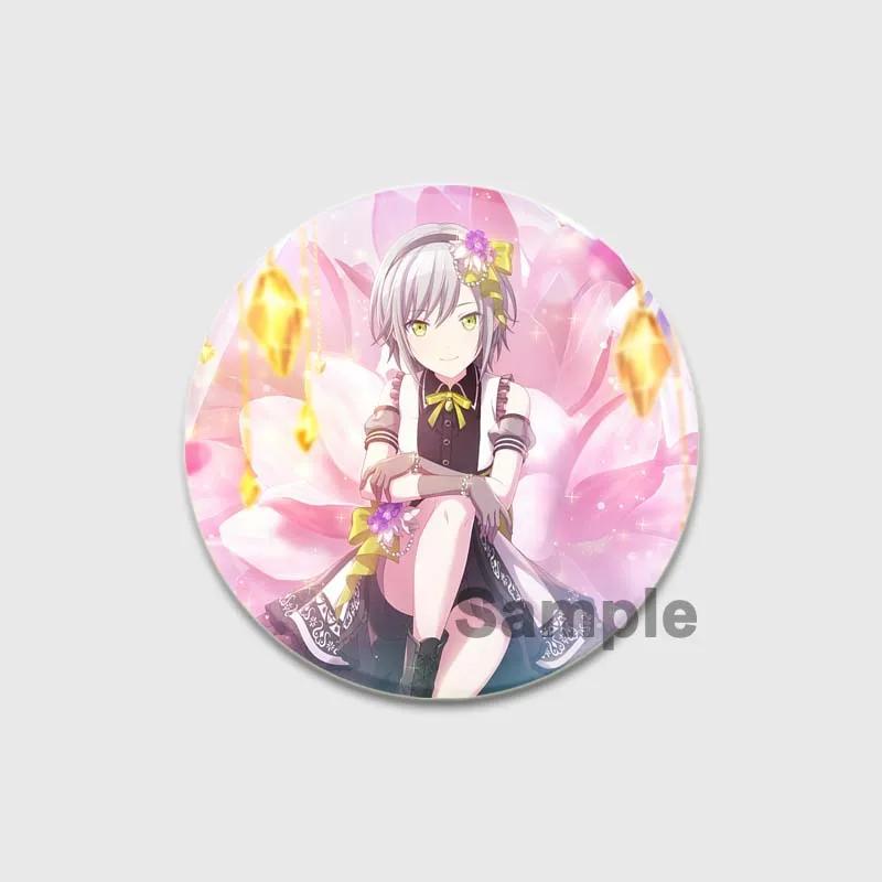 32/44/58 мм Проект SEKAI Аниме Хиномори Шихо Лео/Нужно Значок Круглая Жестяная Брошь для Одежды Сумка Шляпа Аксессуары Эмалевые Булавки Подарки для фанатов