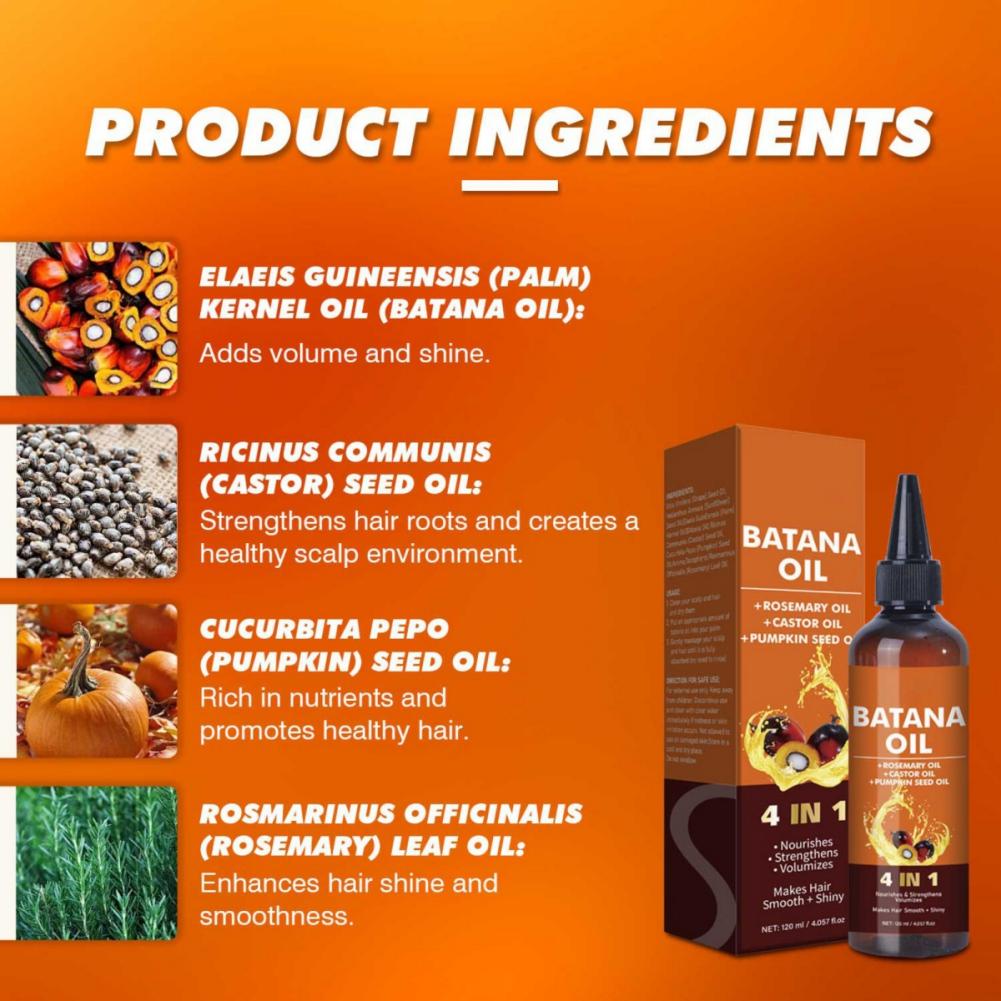 Масло Батана Уход за волосами Питает Укрепляет Придает объем Делает волосы гладкими и блестящими