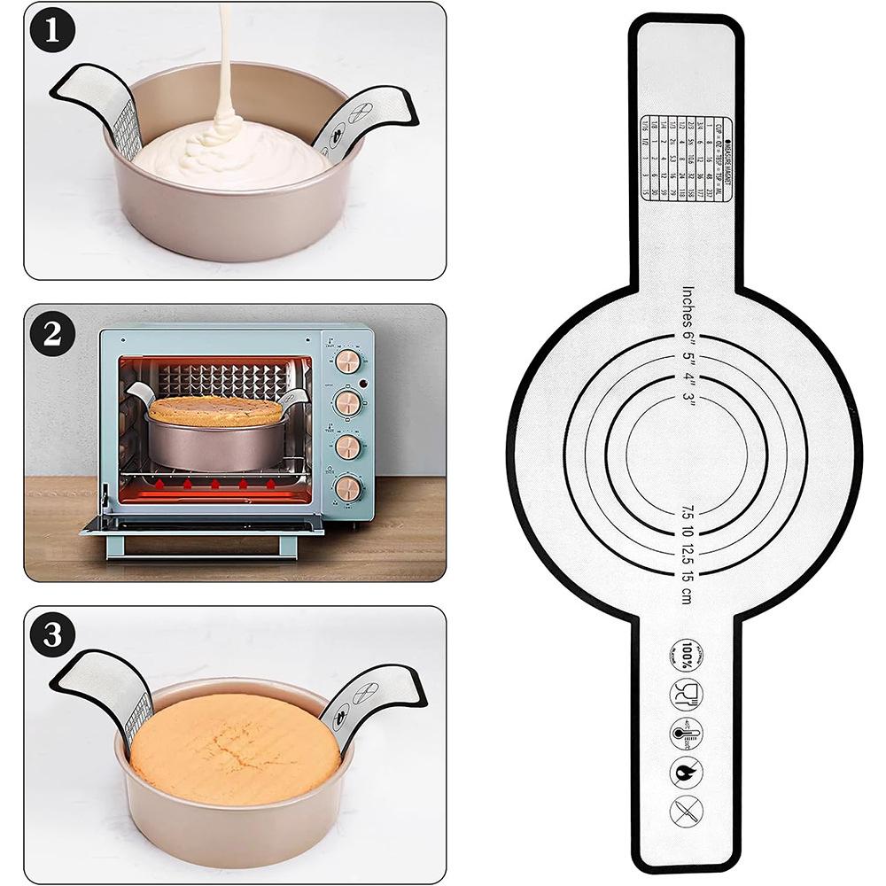 Многоразовый силиконовый хлебный ремень с длинными ручками, термостойкий антипригарный коврик для выпечки закваски для голландской духовки, формочки для выпечки, инструменты