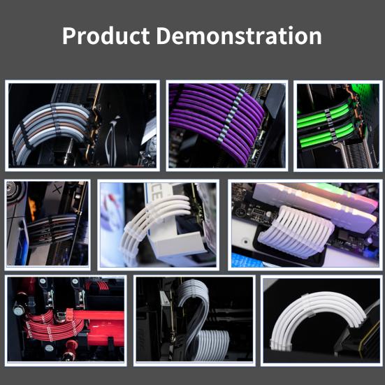 24 шт./набор PP гребень для кабеля многоразовый 6/8/24-контактный органайзер-зажим для кабелей питания компьютера для настольного ПК