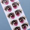 Anime Figurine Doll Cartoon Eyes Stickers Clay Decals Love Cute Sticker Face Organ Paster