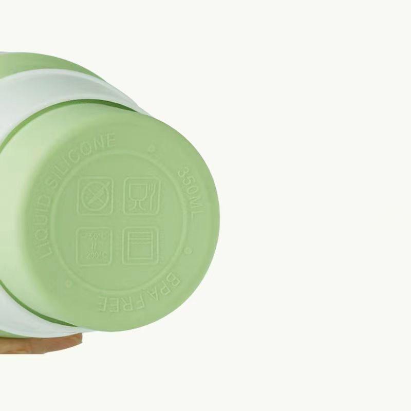 Портативная силиконовая складная чашка для путешествий на открытом воздухе, кофейная чашка, телескопическая чашка с защитой от падения, высокотемпературная чашка для воды