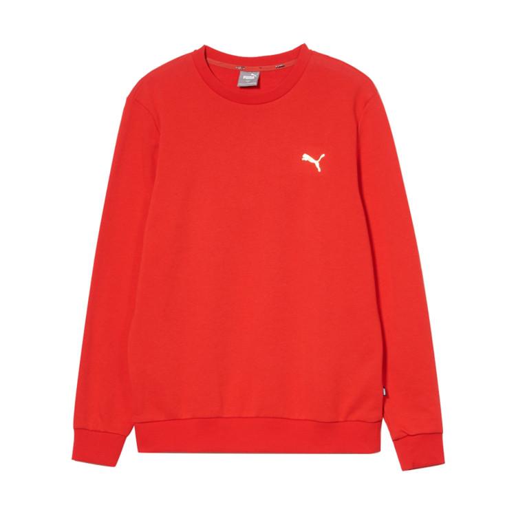 Puma Pullover Comfortable Crew Neck Sweatshirt Men Sweatshirt Red 848731-05