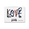 Nordic Style Modern Love Exhibition Poster Wall Art  Canvas Painting Simple Love Living Room Home Decoration Painting No Frame