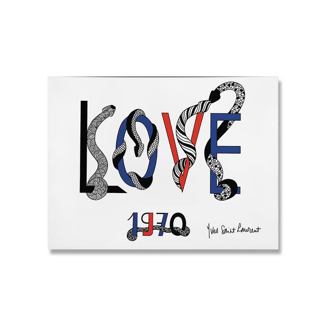 Nordic Style Modern Love Exhibition Poster Wall Art Canvas Painting Simple Love Living Room Home Decoration Painting No Frame