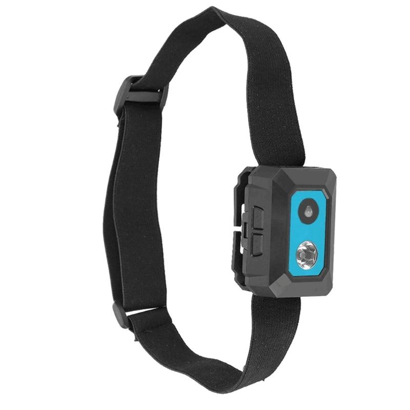 1 Set F18 Head Mounted Camera with Headstrap & Charging Cable for Adventure Outdoor Wearable Video Recording Device