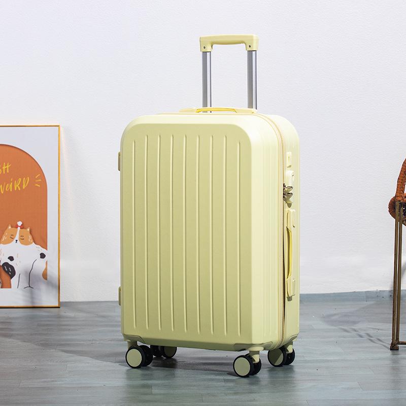 Высококачественный чемодан на колесах: Дорожный чемодан большой вместимости с двухслойной молнией для студентов и мужчин и женщин