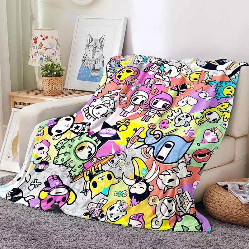 Японский стиль Tokidoki Плед Аниме Фантастический Принт Фланелевые Пледы для Кроватей Диванов Теплое Постельное Белье Мягкий Плед