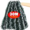60/2M Рождественская мишура Ленты Гирлянда Зеленый Тростник Венок Рождественская Елка Подвесные Украшения Свадьба Вечеринка Домашний Декор Принадлежности