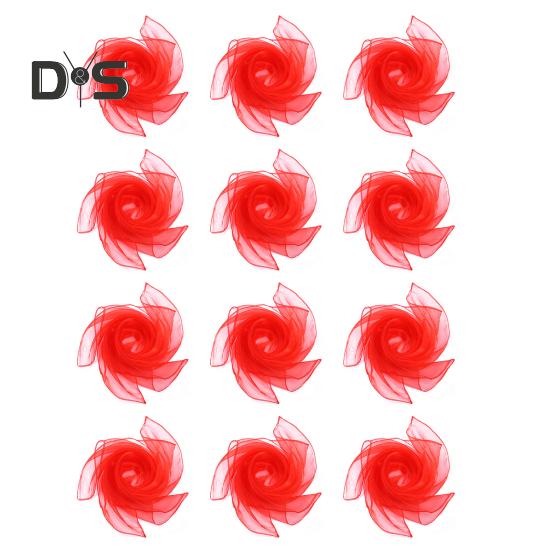 12 шт. танцевальных шарфов для детей, квадратный шарф для жонглирования для младенцев, малышей, детей, аксессуары для ритма и движения для фокусов и представлений