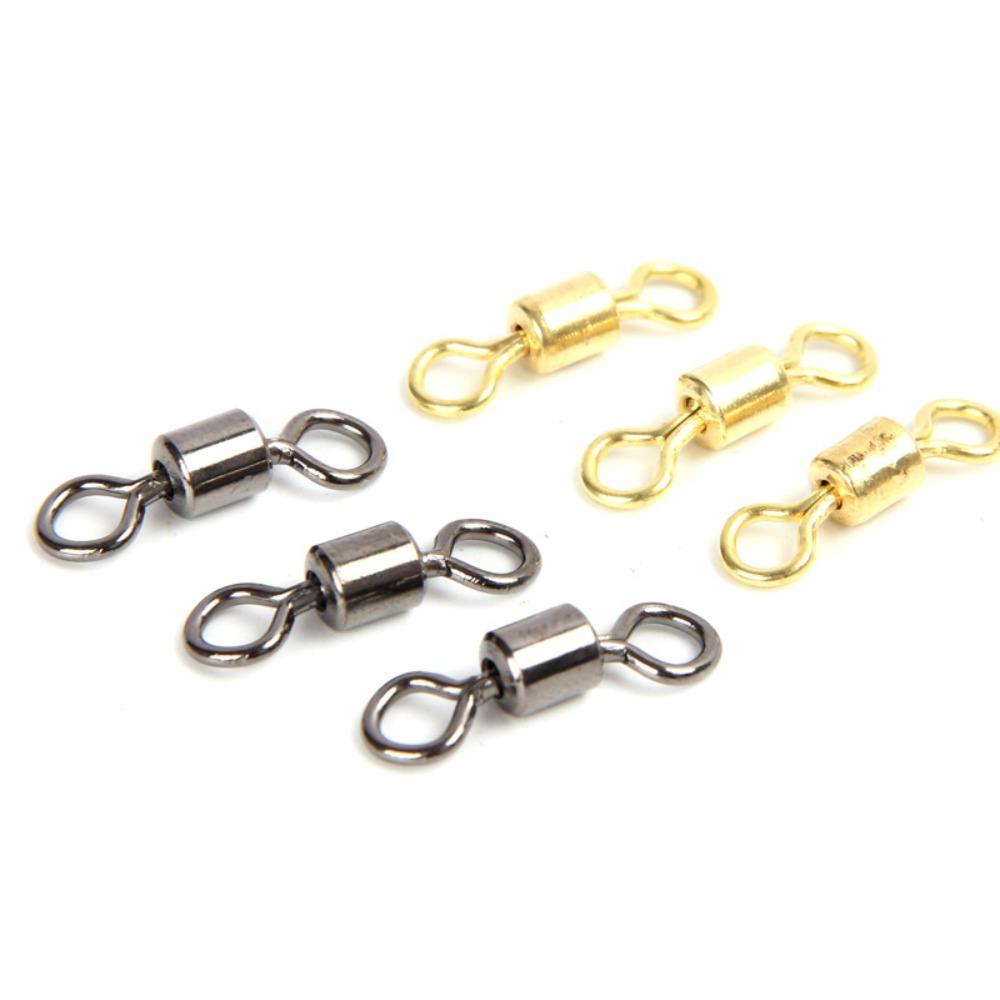 Steel Accessories Ball Bearing Barrel Fishing Rolling Swivel Ring Swivel Connector Fishing Gear