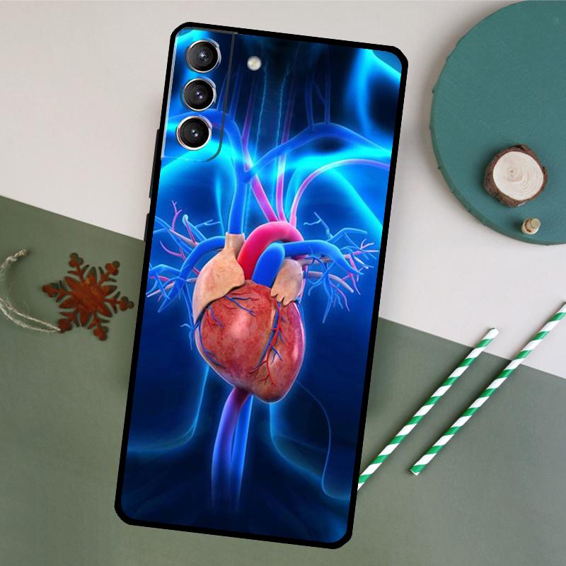 Медицинский Человеческие Органы Меридиан Арт Чехол Для Samsung Galaxy S20 S21 FE S22 Plus S23 Ultra S8 S9 S10 Plus Note 10 20 Ultra Чехол