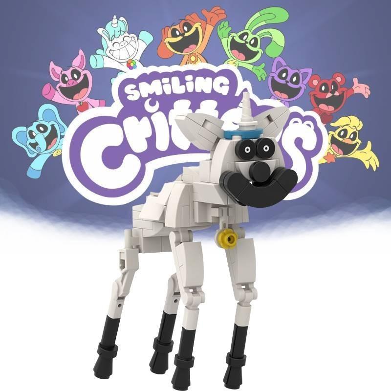 Очаровательные улыбающиеся животные, пазлы, конструктор, игрушка, высококачественные пластиковые фигурки