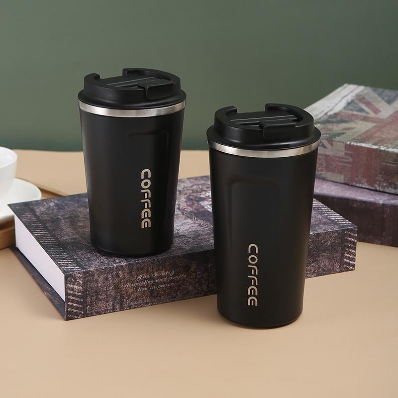 500ml Stainless Steel Coffee Cup Travel Thermal Mug Leak-Proof Thermos Bottle Tea Coffee Mug Vacuum Flask Insulated Cups