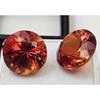 Natural Padparadscha Sapphire For Earring Making 22+ Ct Round Cut Pair Gemstone