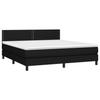 3139995 vidaXL Divan Bed with Mattress Black 180x200 Cm Fabric