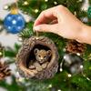 Yousheng Christmas Tree Pendant Hanging Acrylic Ornament with Lanyard Easy To Install Adorable Animal Shape Holiday Festive Decoration