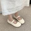 French Light Mouth Flat Bottom Slippers Women's Summer Wear 2025 New Gentle Temperament Single Shoes Mary Jane Soft Sole Half Drag