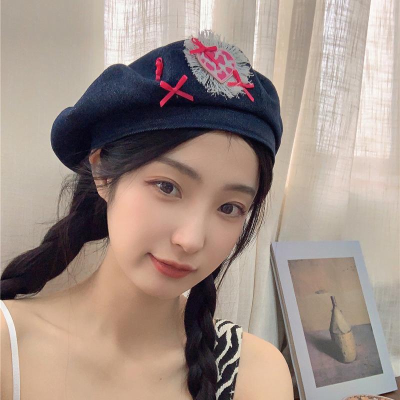 Женский летний большой обхват головы, шляпа красавицы-художницы, любовный ковбойский берет, маленькое маленькое лицо