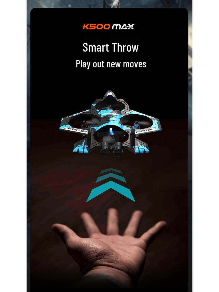 K500MAX Fighter Quadcopter: Stunt Roll & Hover Drone