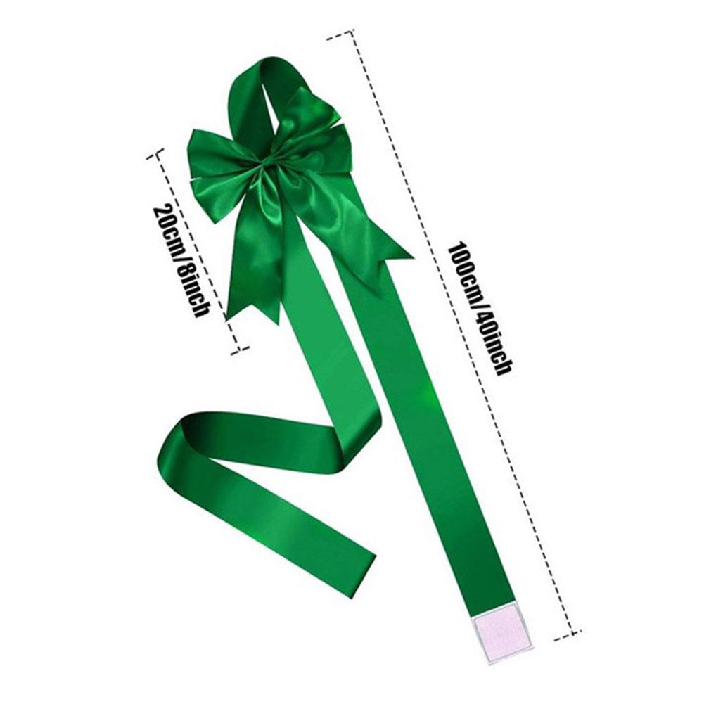 Large Christmas Cabinet Ribbon Bows for Home DIY Craft Cabinet Door Wrapping Gift Christmas Holiday Party Decorations Supplies