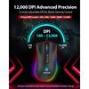 Игровая мышь Gigastone 12 000 DPI, проводная игровая мышь, регулируемая RGB-подсветка, 8 программируемых кнопок, 512 КБ встроенной памяти, идеально подходит для Windows 7