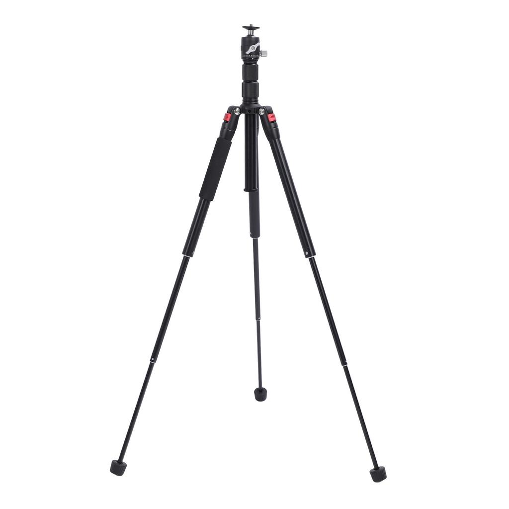 59in Camera Tripod With 20mm Metal Ball Head Lightweight Aluminum Alloy 3 Sections DSLR Camera Tripod for Video Photo