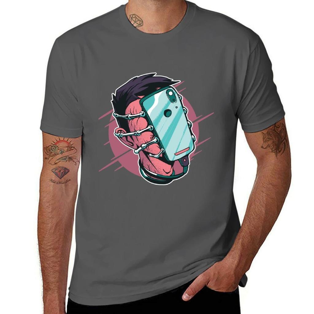 face phone hugger phone addicted TShirt Urban Style Print TShirt