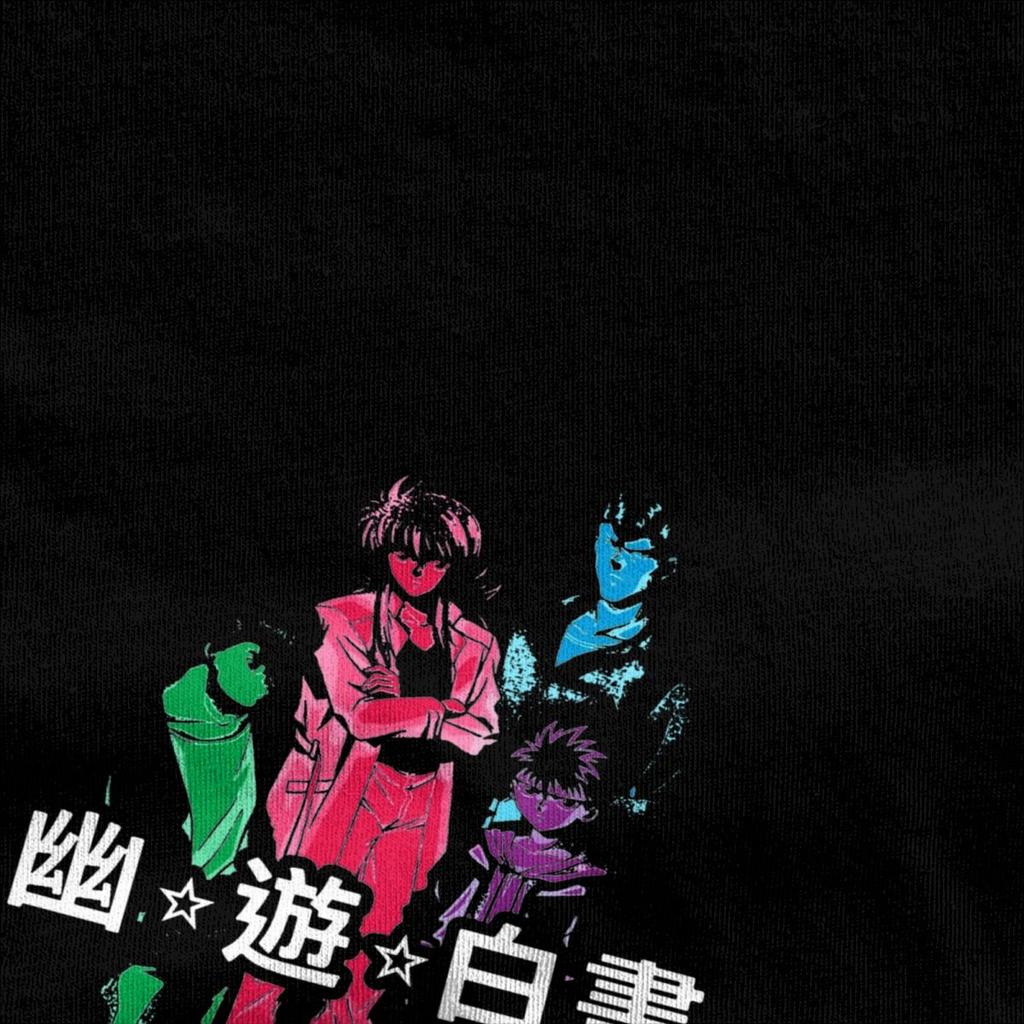 Модная футболка Yu Yu Hakusho Aku No Mazoku, мужская и женская футболка из 100% хлопка, одежда с принтом