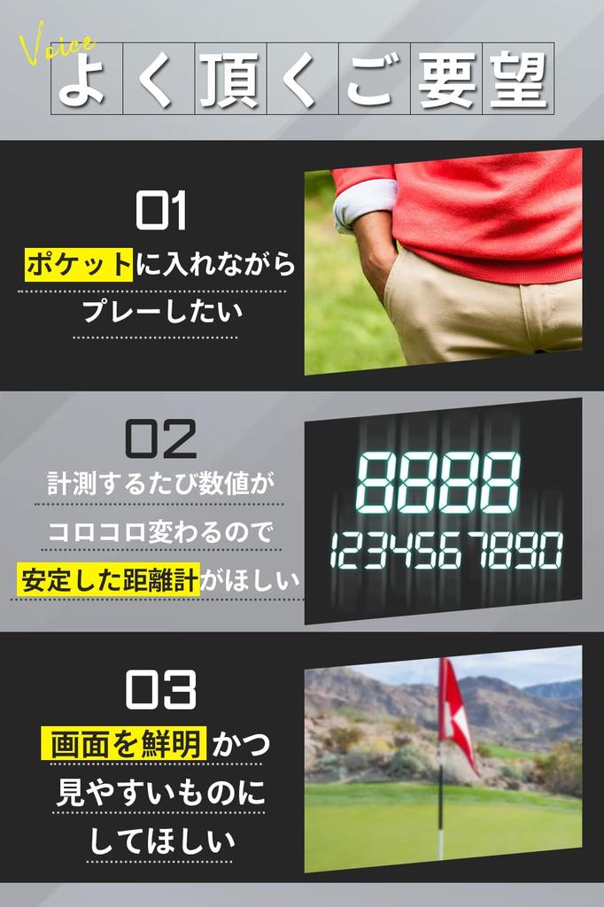 NINJOR GOLF NJ± Измеритель расстояния для гольфа (NJ±, Черный)