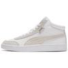 Court Legend Two-Layer Cowhide Comfortable Versatile Wear-Resistant Lightweight Mid-Top Sneakers Unisex Sneakers White Gray 373750-02